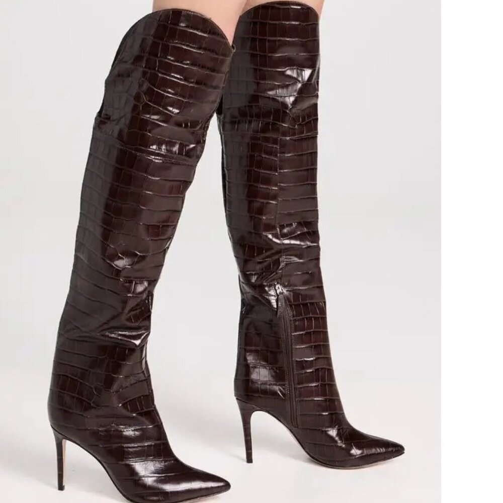 Elegant Over the Knee Brown Boots